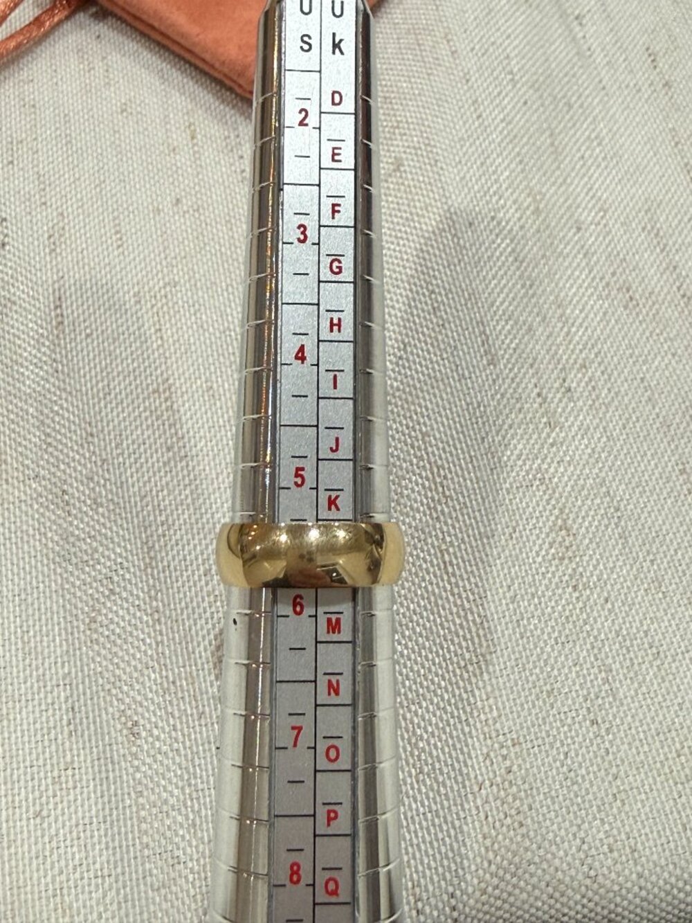 Mejuri 6mm 14k Solid Yellow Gold Curve Band Wedding Ring Sz 5.5 $1200 - Picture 5 of 5
